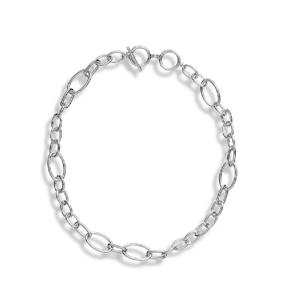 HALOGEN Nordstrom Chain Collar Necklace In Rhodium